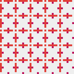 Abstract Cross Pattern generative computational art illustration