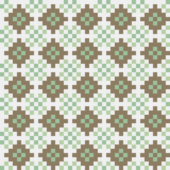 Abstract Cross Pattern generative computational art illustration