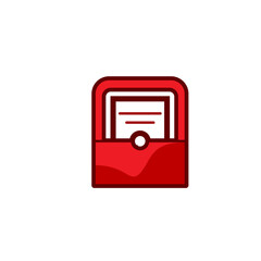 Email message envelope icon vector design template