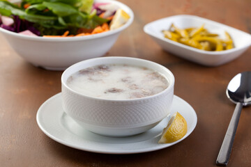 soup with appetizer
