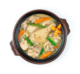 Shahi Chicken Korma White Curry Soup Indian Food