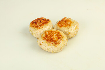 Homemade roasted cutlet minced meat