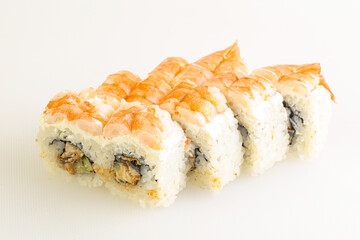 Japanese traditional roll with prawn