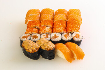 Japanese sushi and roll set