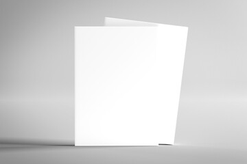 Mock up of a white book