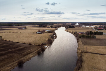 River Runs Through The Fields