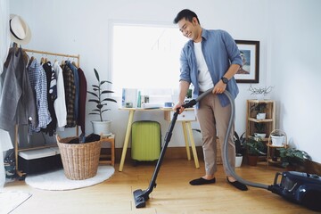 person cleaning floor