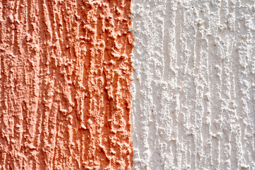 Abstract color white and beige rough wall texture and background