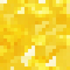 Abstract Yellow mosaic background. Vector background. Gold mosaic. Pixel art background.