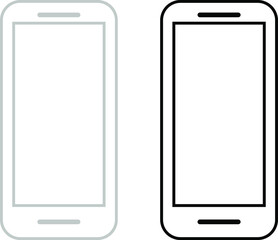 Mobile phone icon vector symbol