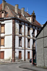 Leerstehende Kasernengebäude in Neuf-Brisach