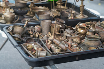Vintage items   for sale at Pasar Karat Loken or Ipoh Memory Lane Street.