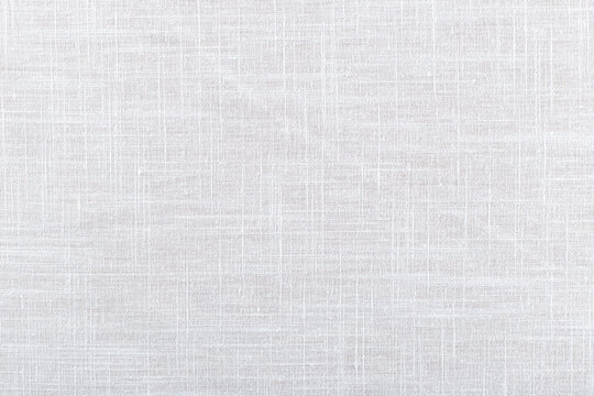 smooth surface of white linen fabric, background, texture