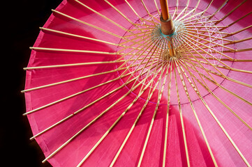 Red japanese umbrella background