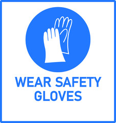 Obraz premium vector image of wearing safety gloves
