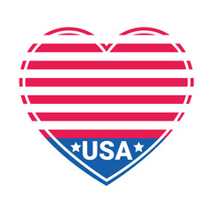 usa heart emblem