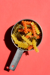 Ucooked fusilli
