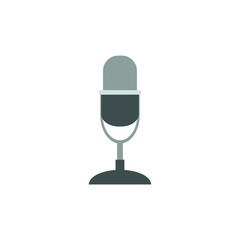 desktop microphone on white background