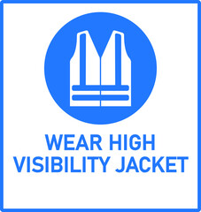 vector image required to wear a safety vest