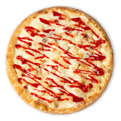 pizza isolated on white