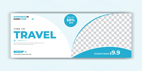 Travel Tour Agency Social Media Instagram Post Facebook Cover Page Timeline Web Banner Template Design 