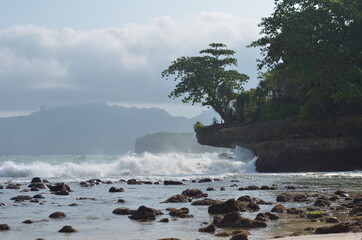 beach landscape holiday summer  situation. selective focus
