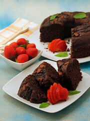 Chocolate tart.