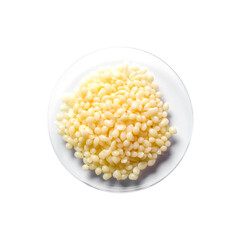 Candelilla Wax SP-75. Chemical ingredient for Cosmetics and Toiletries product on white laboratory...