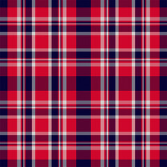 Plaid pattern seamless. Check fabric texture. Stripe square background. Vector textile design.