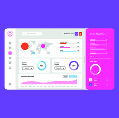 Audience data analysis. graphs and charts template. information design. template to edit