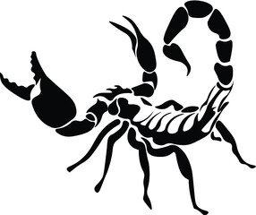silhouette of a scorpion