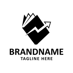 Vector graphic of book financial, marketing book