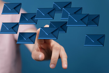 Network Communications with email symbol.