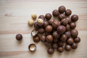 Fototapeta premium macadamia nuts