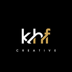 KHF Letter Initial Logo Design Template Vector Illustration