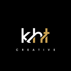 KHT Letter Initial Logo Design Template Vector Illustration