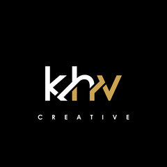 Fototapeta premium KHV Letter Initial Logo Design Template Vector Illustration