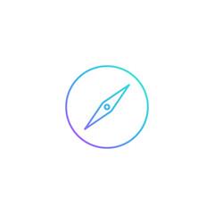 Compass Icon.  Vector illustration for graphic design, Web, UI, app.