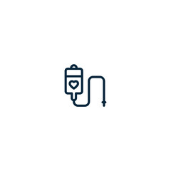 Blood donation icon- outline