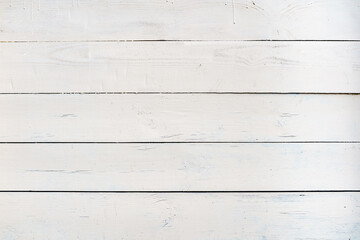 Obraz na płótnie Canvas White wooden rustic background of horizontal planks