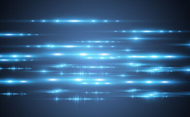 Light blue vector special effect. Glowing beautiful bright lines on a dark background.	
