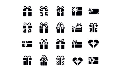  Gift box icons vector design 