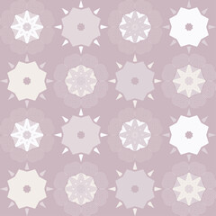 Mandala. Ethnic mandala with colorful tribal ornaments. Seamless pattern. Design with manual hatching. Isolated. Vector illustration for web design or print.