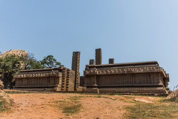 The Group of Monuments at Mahabalipuram is a collection of 7th- and 8th-century CE religious monuments in the coastal resort town of Mahabalipuram, Tamil Nadu, India and a UNESCO World Heritage Site