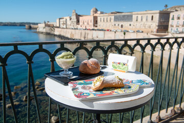Street food in sicilia - obrazy, fototapety, plakaty
