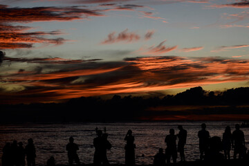 Sunset Waikiki Beach Honolulu Oahu Hawai