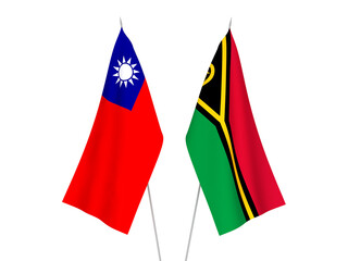 Taiwan and Republic of Vanuatu flags