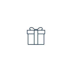 Gift box outline icon