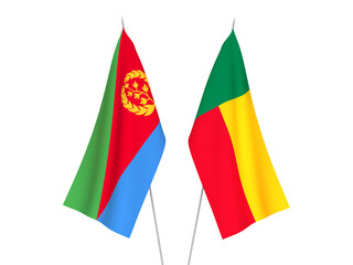Benin and Eritrea flags