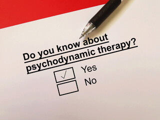 Questionnaire about therapy